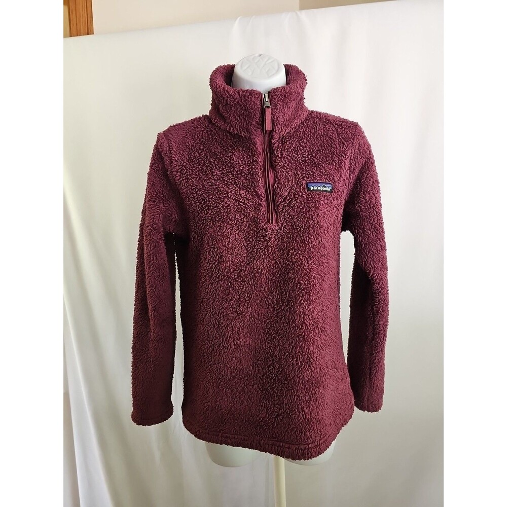 Patagonia 1/4 Zip Fleece Women's Purple Long Sleeve Pullover Size XS